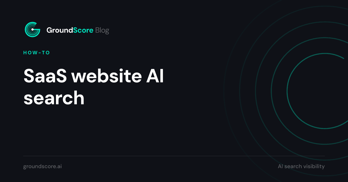 Diagram of a SaaS website being restructured for AI search citations
